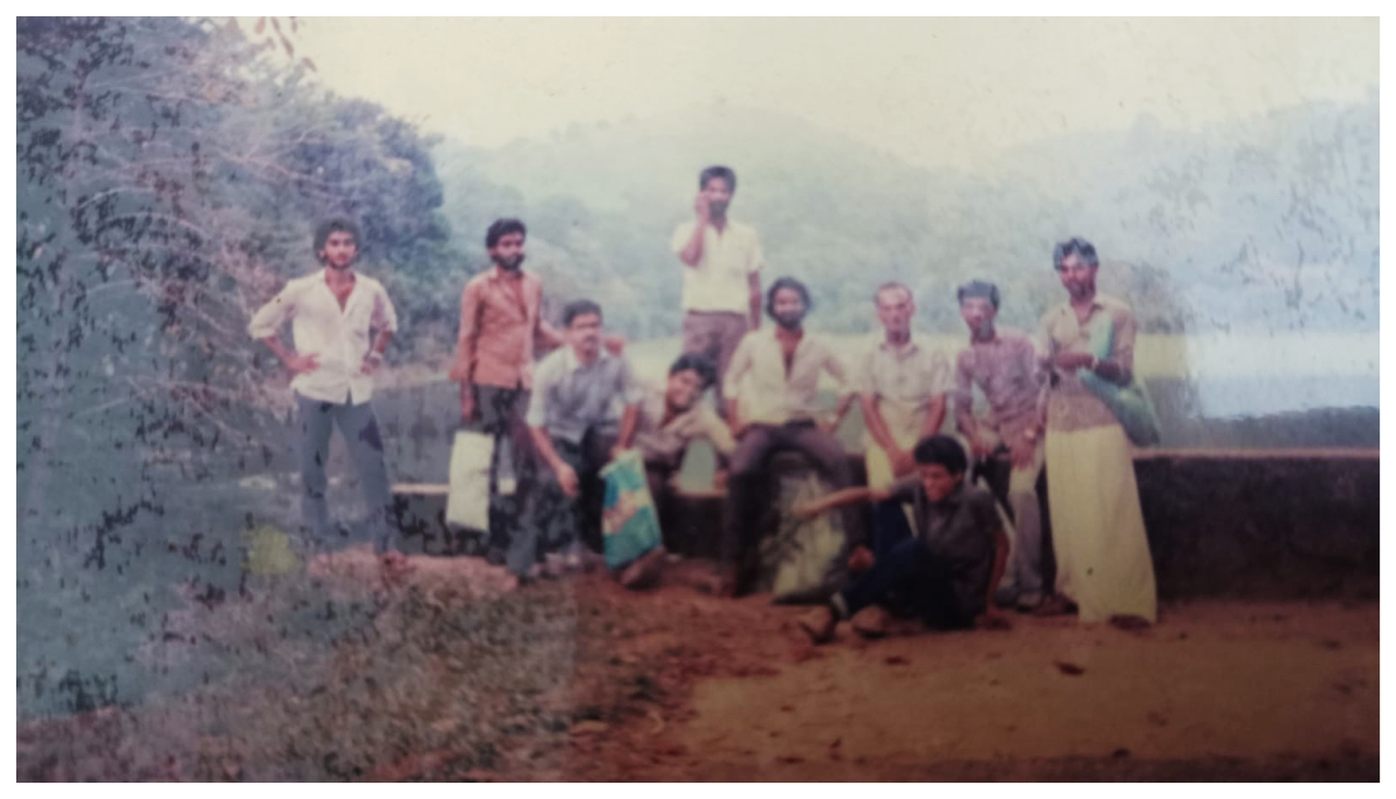 M. Sc. Botany 1987-1989 batch field exploration in South India